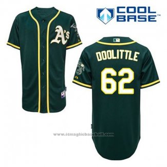 Maglia Baseball Uomo Oakland Athletics Sean Doolittle 62 Verde Alternato Cool Base