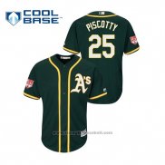 Maglia Baseball Uomo Oakland Athletics Stephen Piscotty 2019 Allenamento Primaverile Cool Base Verde