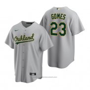 Maglia Baseball Uomo Oakland Athletics Yan Gomes Replica Road Grigio