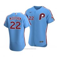 Maglia Baseball Uomo Philadelphia Phillies Andrew Mccutchen Autentico Alternato 2020 Blu