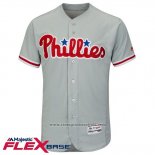 Maglia Baseball Uomo Philadelphia Phillies Blank Grigio Flex Base Autentico Collection