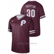 Maglia Baseball Uomo Philadelphia Phillies David Robertson Cooperstown Collection Legend Granate