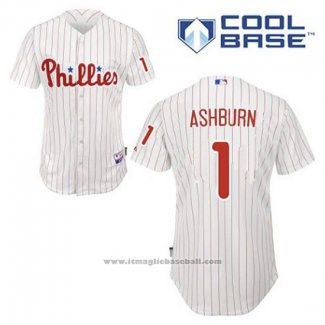 Maglia Baseball Uomo Philadelphia Phillies Richie Ashburn 1 Bianco Home Cool Base