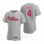 Maglia Baseball Uomo Philadelphia Phillies Scott Kingery Autentico 2020 Road Grigio