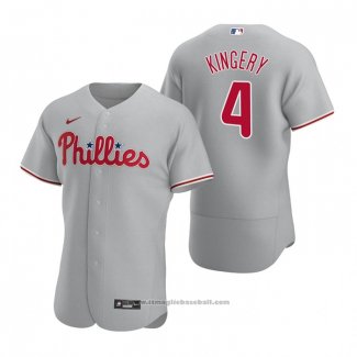 Maglia Baseball Uomo Philadelphia Phillies Scott Kingery Autentico 2020 Road Grigio