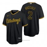 Maglia Baseball Uomo Pittsburgh Pirates Erik Gonzalez Replica Nero