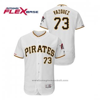 Maglia Baseball Uomo Pittsburgh Pirates Felipe Vazquez 150 Anniversario Flex Base Bianco