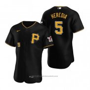 Maglia Baseball Uomo Pittsburgh Pirates Guillermo Heredia Autentico Alternato Nero