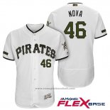 Maglia Baseball Uomo Pittsburgh Pirates Ivan Nova Bianco 2018 Home Alternato Flex Base