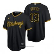 Maglia Baseball Uomo Pittsburgh Pirates Ke'bryan Hayes Replica Nero