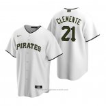 Maglia Baseball Uomo Pittsburgh Pirates Roberto Clemente Alternato Replica Bianco