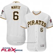 Maglia Baseball Uomo Pittsburgh Pirates Starling Marte Autentico Collection Flex Base Bianco