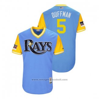 Maglia Baseball Uomo Rays Matt Duffy 2018 LLWS Players Weekend Duffman Blu