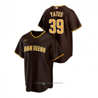 Maglia Baseball Uomo San Diego Padres Kirby Yates Road Replica Marrone