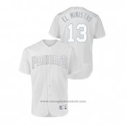 Maglia Baseball Uomo San Diego Padres Manny Machado 2019 Players Weekend Autentico Bianco