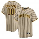 Maglia Baseball Uomo San Diego Padres Road Personalizzate Replica Marrone