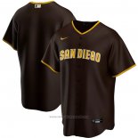 Maglia Baseball Uomo San Diego Padres Road Replica Marrone