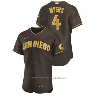 Maglia Baseball Uomo San Diego Padres Wil Myers Autentico 2020 Alternato Marrone