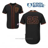 Maglia Baseball Uomo San Francisco Giants Barry Bonds 25 Nero Alternato Cool Base