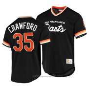 Maglia Baseball Uomo San Francisco Giants Brandon Crawford Cooperstown Collection Script Fashion Nero