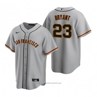 Maglia Baseball Uomo San Francisco Giants Kris Bryant Replica Road Grigio