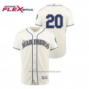 Maglia Baseball Uomo Seattle Mariners Dan Vogelbach Hispanic Heritage Flex Base Crema