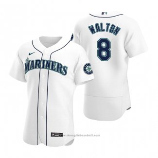 Maglia Baseball Uomo Seattle Mariners Donovan Walton Autentico Home Bianco