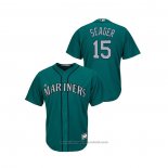 Maglia Baseball Uomo Seattle Mariners Kyle Seager Cooperstown Collection Replica Alternato Verde