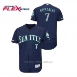 Maglia Baseball Uomo Seattle Mariners Marco Gonzales 150 Anniversario Autentico Flex Base Blu