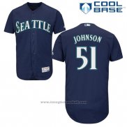 Maglia Baseball Uomo Seattle Mariners Randy Johnson Collection Blu Cool Base Giocatore