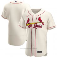 Maglia Baseball Uomo St. Louis Cardinals Alternato Autentico Crema