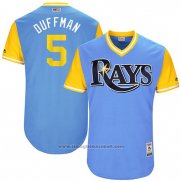 Maglia Baseball Uomo Tampa Bay Rays 2017 Little League World Series Matt Duffy Blu