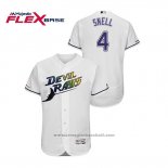 Maglia Baseball Uomo Tampa Bay Rays Blake Snell Turn Back The Clock Flex Base Bianco