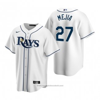 Maglia Baseball Uomo Tampa Bay Rays Francisco Mejia Replica Home Bianco