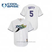 Maglia Baseball Uomo Tampa Bay Rays Matt Duffy Turn Back The Clock Cool Base Bianco