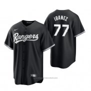 Maglia Baseball Uomo Texas Rangers Andy Ibanez Replica 2021 Nero