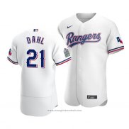 Maglia Baseball Uomo Texas Rangers David Dahl Autentico Primera Bianco