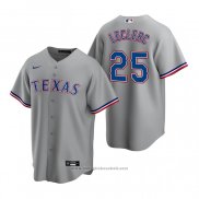 Maglia Baseball Uomo Texas Rangers Jose Leclerc Replica Road Grigio