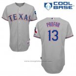 Maglia Baseball Uomo Texas Rangers Jurickson Profar 13 Grigio Cool Base