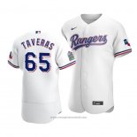 Maglia Baseball Uomo Texas Rangers Leody Taveras Autentico Primera Bianco