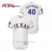 Maglia Baseball Uomo Texas Rangers Matt Davidson Bianco