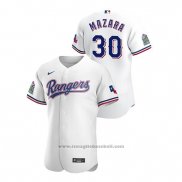 Maglia Baseball Uomo Texas Rangers Nomar Mazara Autentico 2020 Home Bianco