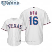 Maglia Baseball Uomo Texas Rangers Ryan Rua Cool Base Home Bianco