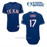 Maglia Baseball Uomo Texas Rangers Shin Soo Choo 17 Blu Alternato Cool Base