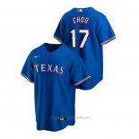 Maglia Baseball Uomo Texas Rangers Shin Soo Choo Replica Alternato Blu