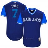 Maglia Baseball Uomo Toronto Blue Jays 2017 Little League World Series Chris Coghlan Blu