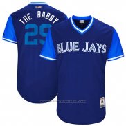 Maglia Baseball Uomo Toronto Blue Jays 2017 Little League World Series Devon Travis Blu