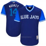 Maglia Baseball Uomo Toronto Blue Jays 2017 Little League World Series Justin Smoak Blu