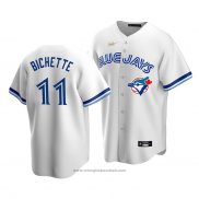 Maglia Baseball Uomo Toronto Blue Jays Bo Bichette Cooperstown Collection Primera Bianco