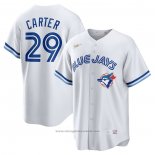 Maglia Baseball Uomo Toronto Blue Jays Joe Carter Primera Cooperstown Collection Bianco
